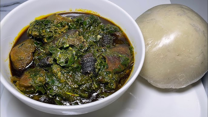 Local Restaurants...> Afang Soup, With 2meats And 1Fufu Or Garri. And Bottled Water. #2100. Note. Don't Eat If Seal Is Broken